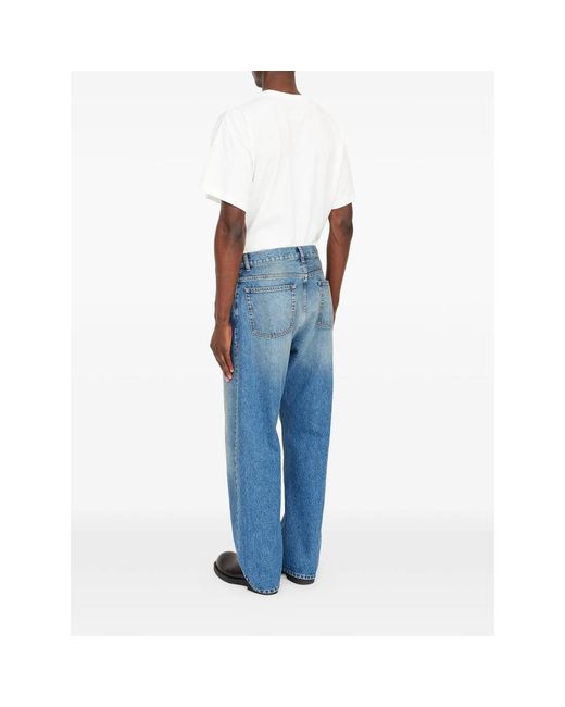 MM6 by Maison Margiela Blue Straight-Leg Jeans for men