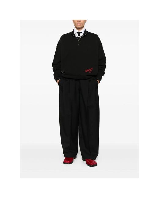 Willy Chavarria Black Zip-Up Jacket for men