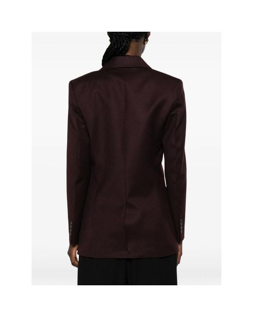 Victoria Beckham Brown Jacket Virgin Wool