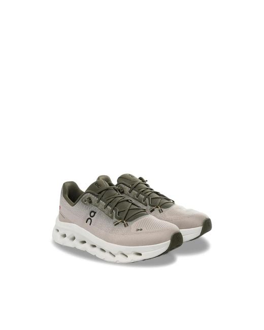 On Shoes Gray Lace-Up Fastening Sneakers for men