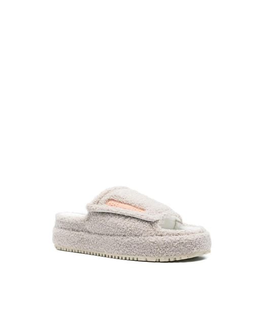 PDF White Textured Sandals for men