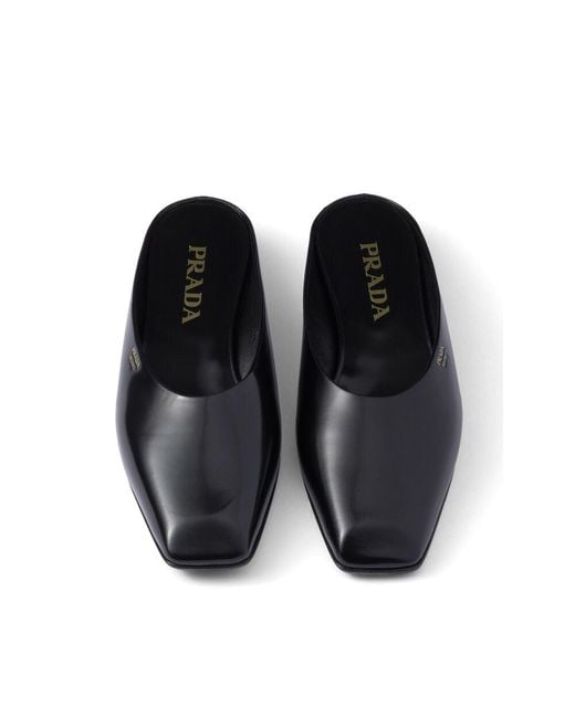 Prada Blue Leather Sandals