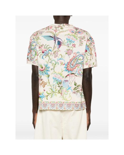 Etro White Neutrals T-Shirts & Vests for men