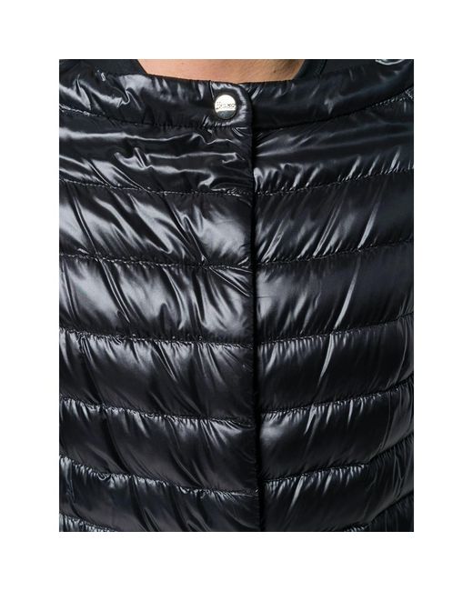Herno Black Boat-Neck Jacket