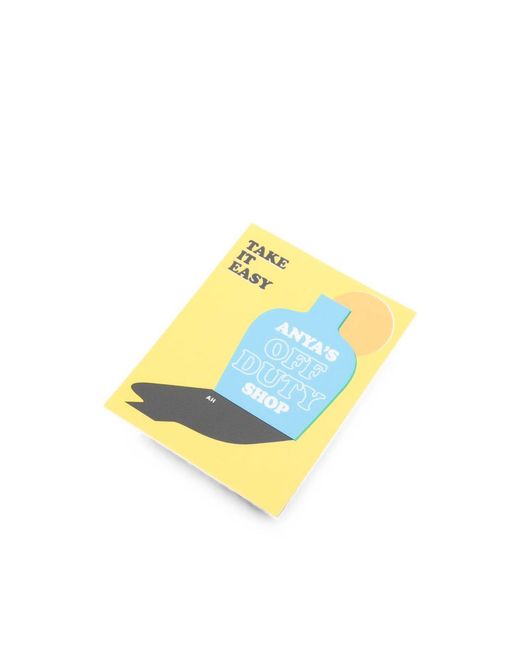 Anya Hindmarch Yellow Graphic-Print Sticker for men