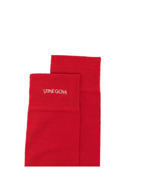 Stine Goya Logo-Embroidered Socks