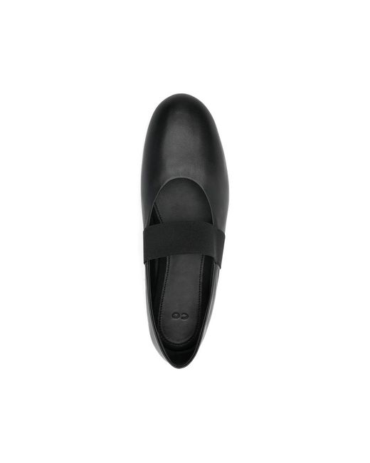 Co. Black Elastic-Strap Ballet Flats