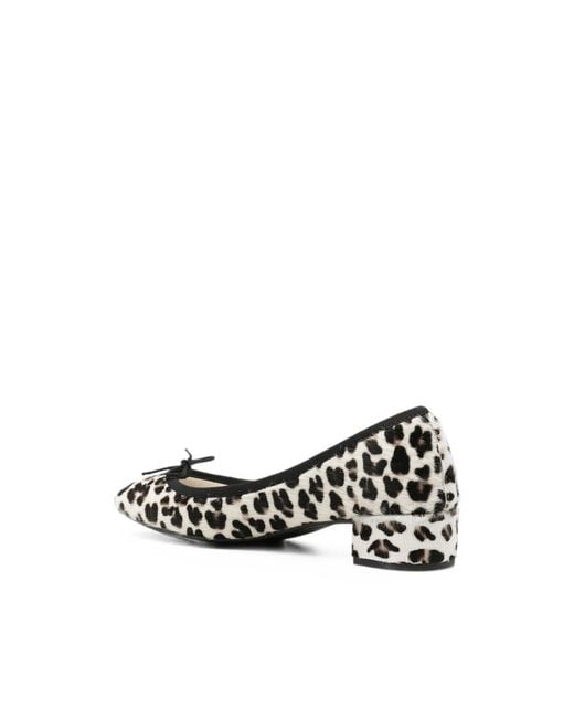Repetto Multicolor Leopard-Print Bow-Detail Pumps