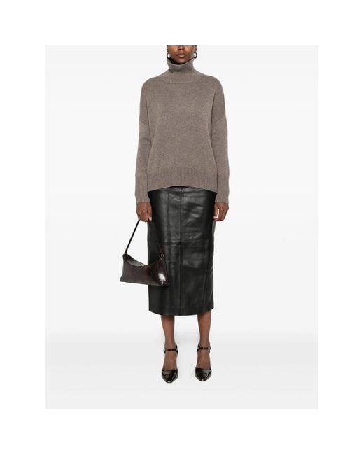 Lisa Yang Brown Heidi Cashmere Sweater