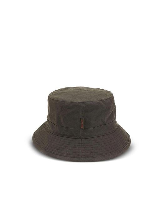 Barbour Brown Wax Sports Hat for men