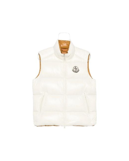 Moncler White Belice Quilted Gilet for men