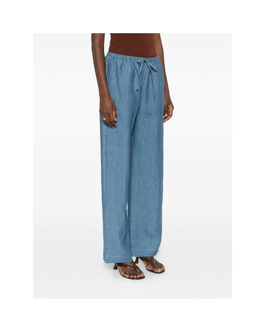 Rohe Blue Drawstring Palazzo Pants