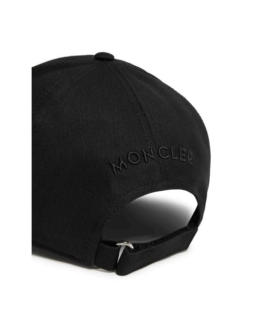 Moncler Black Logo Baseball Cap