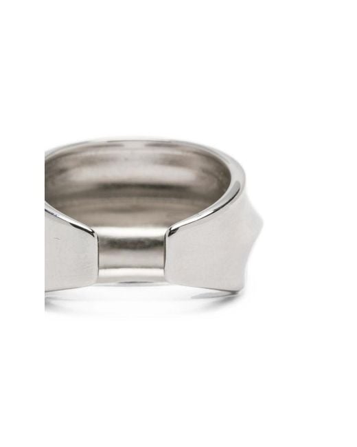 LAG World White Aura Sculpted Ring