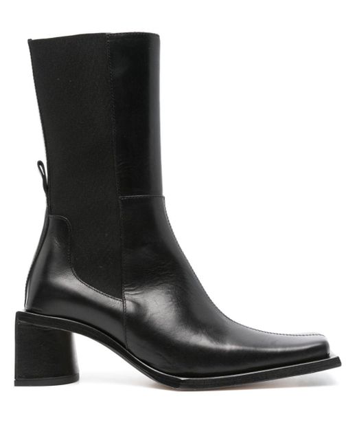 Miista Minnie 50Mm Leather Boots in Black | Lyst