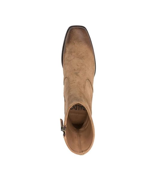 Eraldo Brown 45Mm Zip-Detail Suede Boots