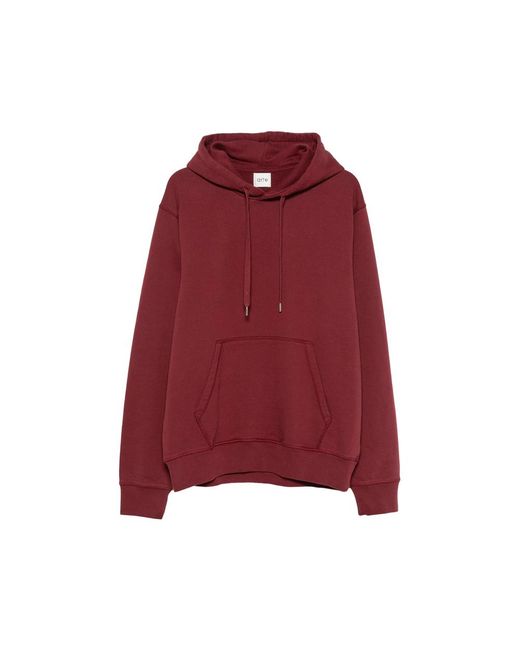 Arte' Red Graphic-Print Drawstring Hoodie for men
