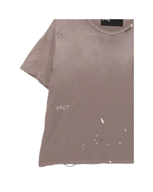 Paly Hollywood Men's Brown Bead T-Shirt short sleeve t-shirts