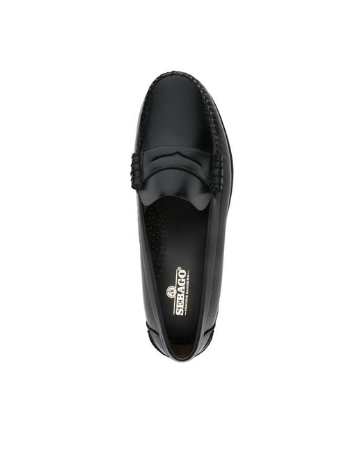 Sebago Black Penny-Strap Loafers for men