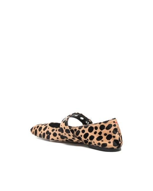 Aeyde Metallic Ballerinas