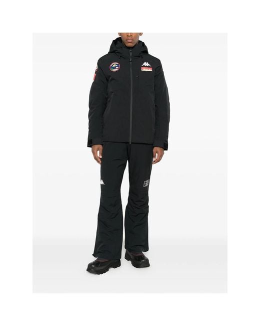 Kappa Black X Patch Trousers for men