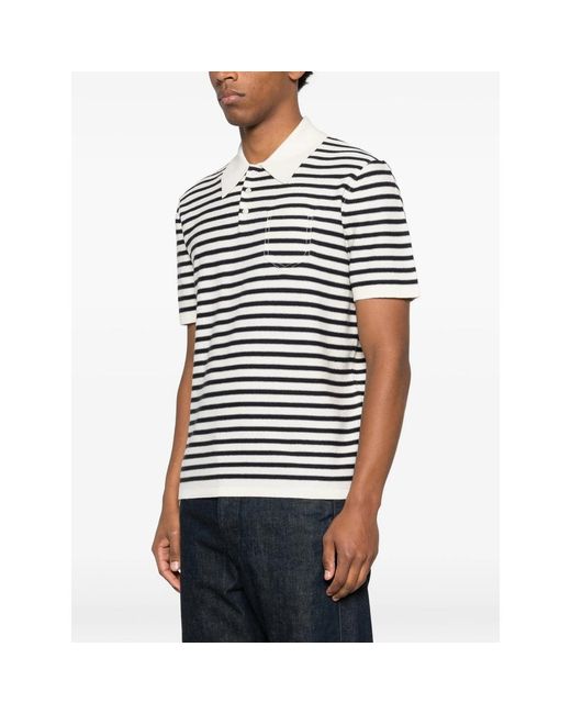 A.P.C. Black Neutrals Polo Shirts for men