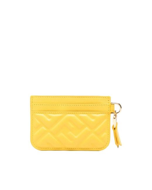 Fendi Yellow Wallets & Purses