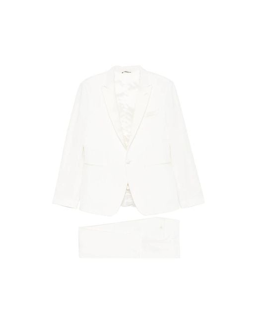 Reveres 1949 White Single-Breasted Suit for men
