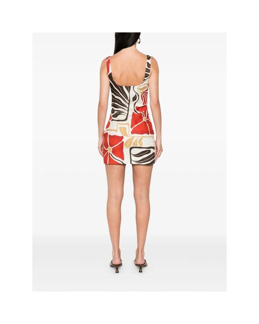 Sir Red Julietta Square-Neck Mini Dress