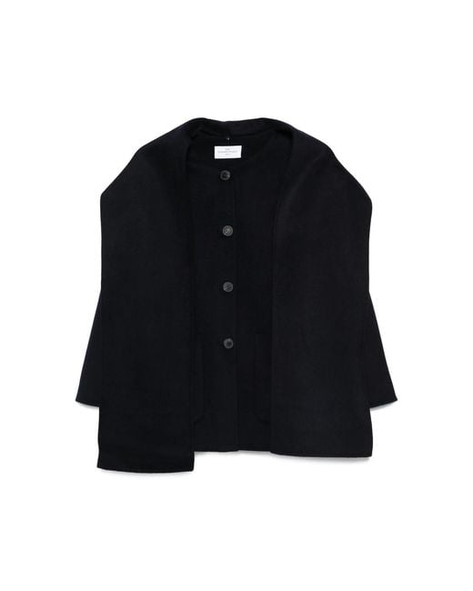 The Dynamis Studio Black Button-Fastening Wool Jacket