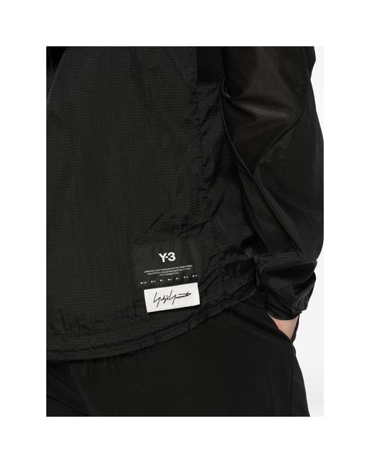 Y-3 Black Hooded Jacket for men