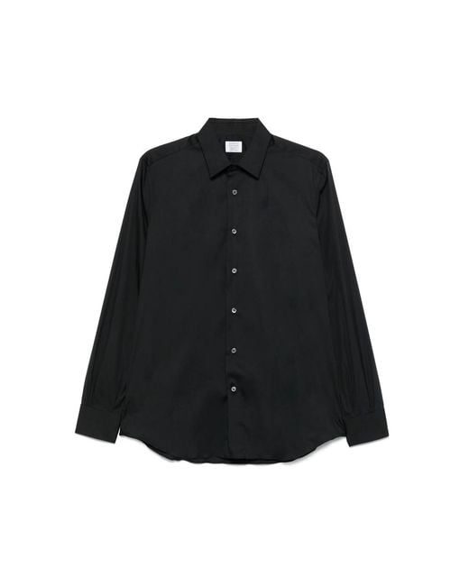 Mazzarelli Black Button-Down Shirt for men