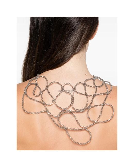 Panicale Metallic Beaded Necklace