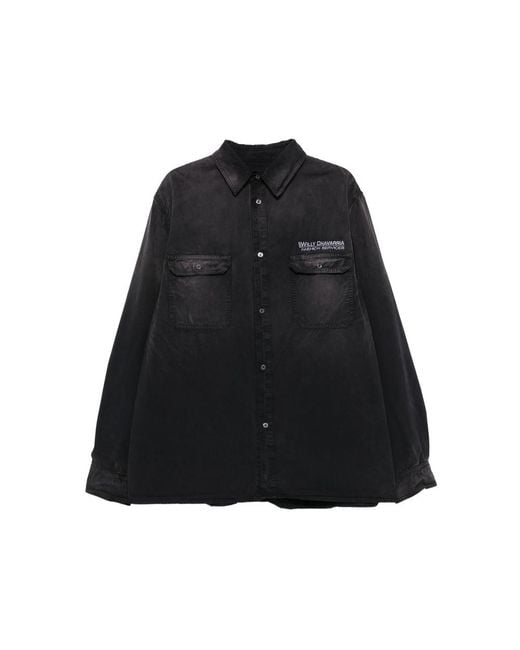 Willy Chavarria Black Corcoran Shirt for men