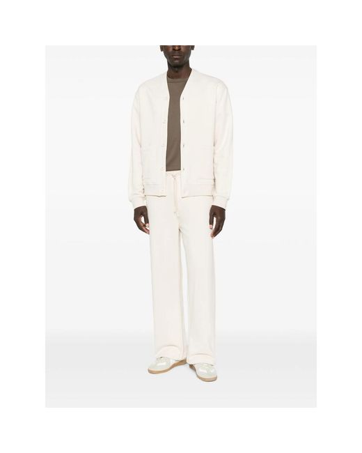 Woc White Cajamarca Drawstring Track Pants for men