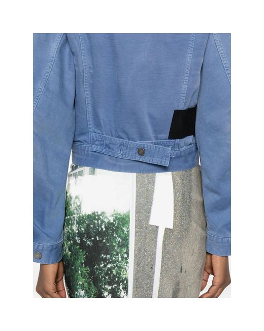 Haikure Blue Button Denim Jacket