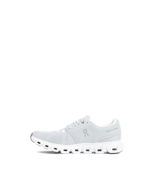On Shoes White Cloud 6 Mesh-Panel Sneakers for men