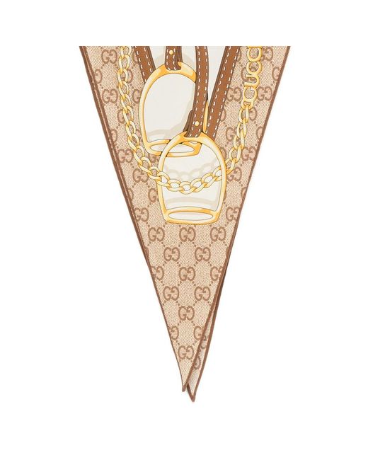 Gucci Metallic Neutrals Scarves