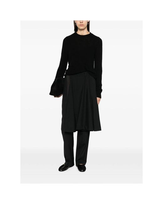 Lisa Yang Black Solene Crew-Neck Long-Sleeve Sweater