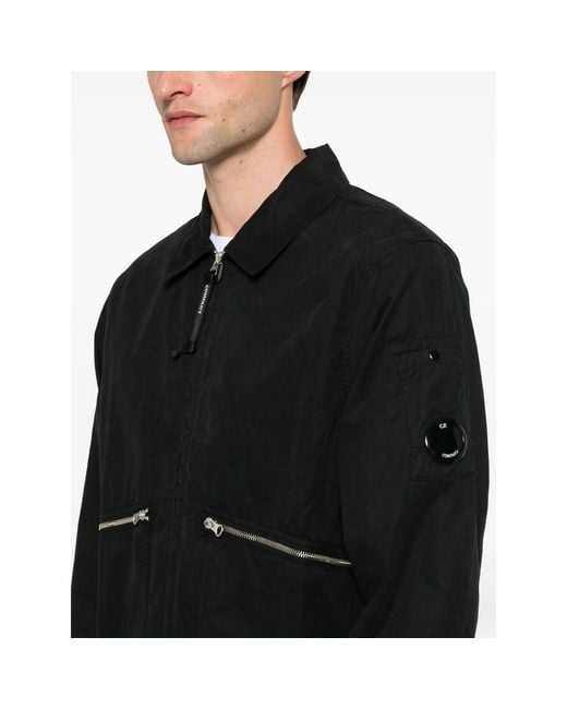 C P Company Black Jackets for men
