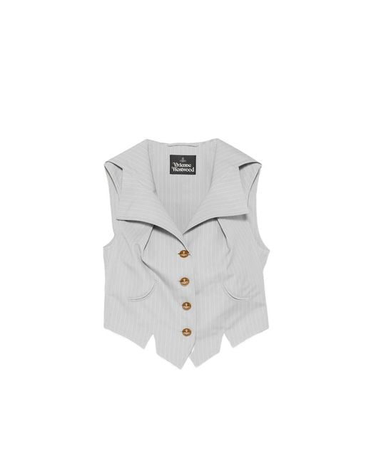 Vivienne Westwood Gray Waistcoat Cotton: 100. Waistcoats