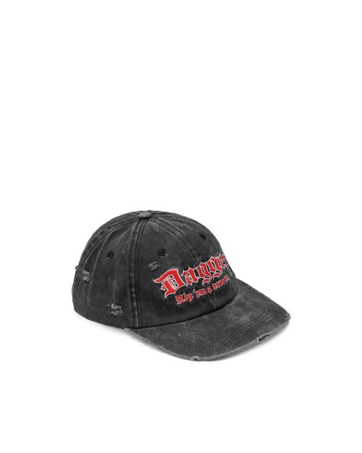 DAGGER Distressed Embroidered Baseball Cap for men