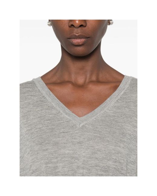 FRAME Gray Sweater Cashmere