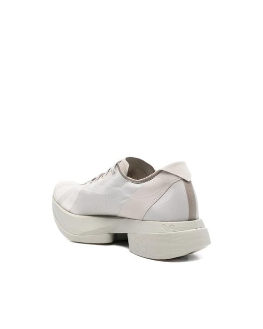 Y-3 White Sneakers Neutral, Gray for men