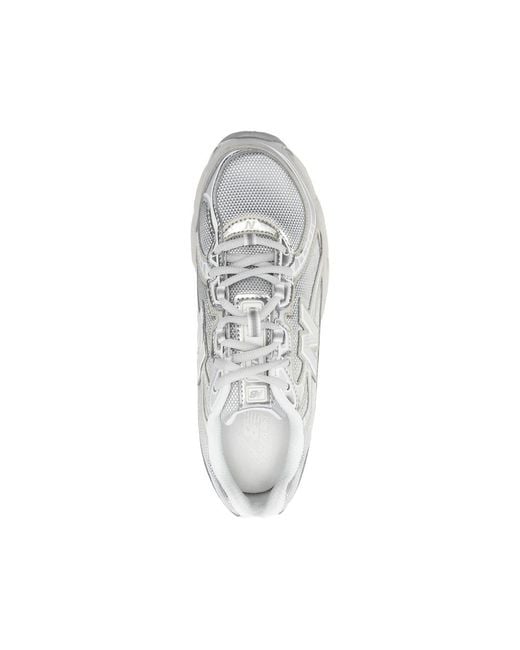 New Balance White 740 Lace-Up Sneakers for men