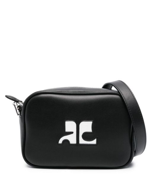 Courreges Black Reedition Camera Bag