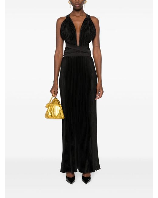 L'idée Black Moderniste Full-Length Gown