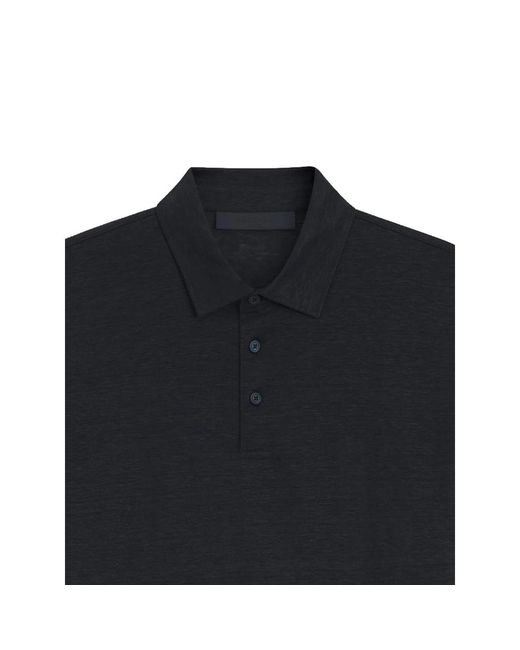 Beckham X Boss Black Parris Button Polo Shirt for men