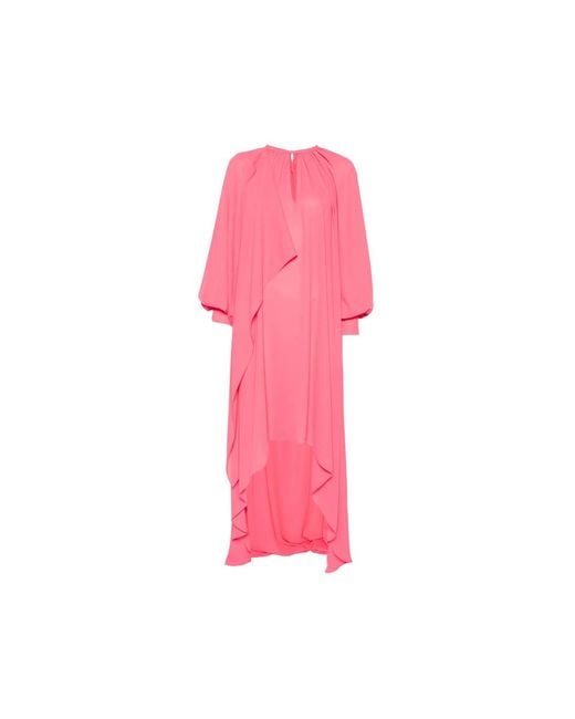 Gianluca Capannolo Pink Amina Draped Asymmetric Dress
