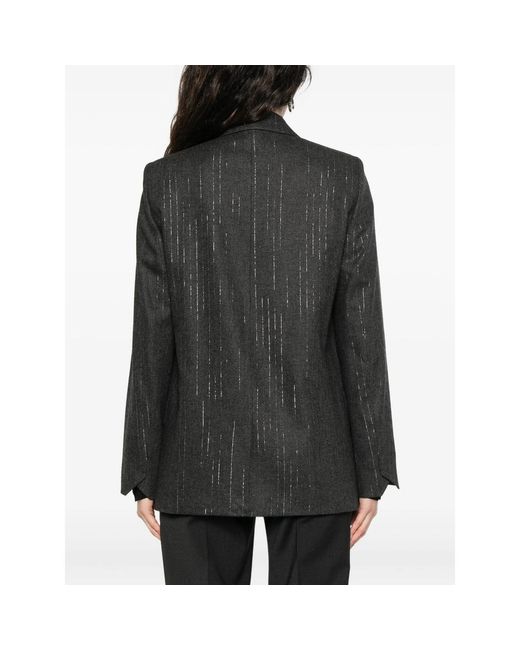 Zadig & Voltaire Gray Double-Breasted Blazer